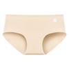 Calcinha feminina de algodão com virilha longa, calcinha antibacteriana de algodão, virilha longa e alta, virilha frontal, cintura média, sem costura
