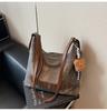 Bolso Retro Popular de Gran Capacidad para Mujer 2025 Nuevo Bolso Tote de Moda con Letras Bolso de Hombro Cruzado Casual para Ropa de Trabajo