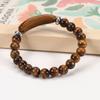 Especial transfronterizo para 8 pulsera de puente de piedra natural pulsera simple moda elástica cuentas ajustable punto al por mayor