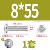 Tornillo de cabeza plana con bisel cruzado biselado de acero inoxidable 304, tornillo de bisel alargado para muebles M6