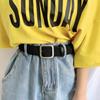 Cinturón Popular de Internet de Corea del Sur Mismo Estilo Estudiante Femenina Simple Versátil Elástico Trenzado Cinturón para Jeans para Hombres