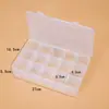 Caja de almacenamiento para el hogar 10 15 24 36 caja de plástico transparente para piezas caja de joyería caja de herramientas venta al por mayor