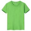 Camiseta de algodón de manga corta para niños y niñas, ropa de clase de primaria de color sólido, camiseta cultural publicitaria pintada a mano, LOGO de impresión fija