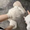 Botas de neve femininas petite 2026 novo estilo inverno plataforma com pelo, cadarços, forro de fleece e design espesso para efeito emagrecedor