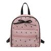 Mochila Transfronteiriça da Moda Feminina 2025 Novo Estilo Coreano Moda Liso Laço Viagem Pequena Mochila Plissada