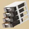 Gabinete de Almacenamiento Transparente Multifuncional de Escritorio al por Mayor Sin Instalación con Diseño Multicapa Tipo Cajón para Cosméticos, Artículos Varios y Documentos de Papel
