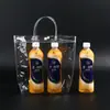 Bolsas de Sacola de Plástico PVC em Estoque para Doces de Casamento, Flores e Sacolas de Presente, Sacolas Transparentes para Embalagem de Presente com Logo Personalizável