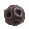Pinza para el Pelo Esponjosa para Moño, Postizo con Nueve Adornos Florales para el Cabello, Directo del Fabricante