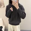 Suéter de Tricô com Capuz Vermelho para Mulheres, Popular Este Ano para Outono e Inverno, Estilo Solto e Relaxado, Adequado para Roupa Externa ou como Camada Base