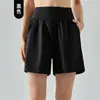 Shorts de Entrenamiento de Cintura Alta para Control de Abdomen para Mujer Verano Correr Fitness Cinco Puntos Sueltos Casual Secado Rápido Shorts de Yoga Tallas Grandes Chicas Gorditas