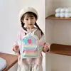 Estilo Coreano Nova Bolsa Infantil Moda Fofa Pequenas Asas Mochila de Menina Leve Bolsa de Lanche para Viagem de Bebê Transfronteiriça