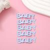 Accesorios de tela para manualidades con letras de estilo Ins, accesorios decorativos, estilo japonés y coreano, materiales hechos a mano para manualidades caseras para bebés.