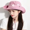 Chapéu de Pescador Estilo Novo 2026 para Mulheres, Chapéu para Caminhada ao Ar Livre de Primavera e Outono, Chapéu de Sol Versátil e Estiloso, Chapéu de Cowboy Ocidental, Moderno