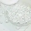 Perlas de Vidrio de Mitad de Cara Parches de Perlas Artificiales de Fondo Plano 6-20 mm Joyería DIY Accesorios Hechos a Mano Arte de Uñas Pegatinas de Perlas