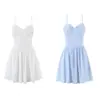 La nueva colección de verano de la marca Z presenta un diseño de minifalda puro y deseable de estilo francés, inspirado en el comercio exterior, de nicho, que ciñe la cintura, disponible para venta al por mayor, con un estilo de camisola juvenil y femenino