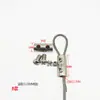 Cable de eslinga de alambre de acero eslinga de cable hebilla de sujeción cilíndrica de doble agujero localizador bloqueo lateral telescópico ajustable hierro