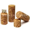 Memoria USB de madera 4G tapón de vino Memoria USB 16G Memoria USB de corcho 32G logo personalizable alta calidad para coche