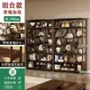 Estante de Armazenamento para Armário de Chá Prateleira de Chá de Chão Multicamadas Prateleira de Exibição Layout de Sala de Chá Estante de Armazenamento para Conjunto de Chá Novo Estilo Chinês Gabinete Multi-Tesouro