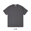 Al por mayor transfronterizo 280G talla europea hombro caído grande algodón de doble hilo cuello redondo camiseta algodón peinado pesado marca de moda manga corta hombre