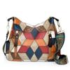Bolso de Hombro Retro Transfronterizo 2024 Nuevo Costura de Color Contrastante Gran Capacidad Bolso de Mano Bolso Tote Mujer