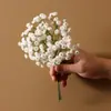 Paquete de Simulación de Gipsofila Decoración de Boda para el Hogar Ramo de Flores para Sostener Pegamento Suave Mini Gipsofila Fresca Pequeña