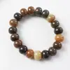 Pulseras de Raíz de Bodhi Naturales, Flores Flotantes Cocidas en Horno de Carbón Multi-Tesoro, Cuentas Budistas Verde Leche, Cuentas de Rosario, Pulseras Populares, Venta al por Mayor