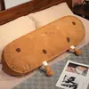 Almohada Larga Creativa con Forma de Galleta, Almohada de Cabecera de Alto Valor Estético, Almohada para Dormir de Lado que Abraza las Piernas, Cojín Lumbar para Sofá