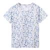 Direto da Fábrica Plus Size Blusa Solta para Mulheres de Meia-Idade e Idosas Explosões de Verão Camiseta Floral Vestido Casual Respirável para Mãe