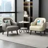 Sofá Cadeira de Couro Simples para Pessoa Preguiçosa Artesanato em Couro Varanda Quarto Sala de Estar Hotel Escritório Apartamento Pequeno Lazer Pousada Sofá
