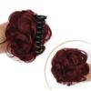 Peluca de moño de dona de fibra química para mujer, venta al por mayor de fábrica, peluca corta, desordenada, esponjosa, con bigote largo, bolsa para agarrar el cabello