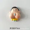 Imán Divertido de Nevera de Crayon Shin-Chan Ins Dibujo Animado Creativo Resina Tridimensional Decoración del Hogar Mensaje Pegatina Magnética