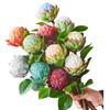 Cabeza de Buda flor artificial flor artificial flor Emperador flor de seda Sakyamuni mayoreo y menudeo arte floral suave para el hogar