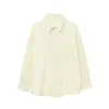 Produto Novo Transfronteiriço 2025 Estilo Europeu e Americano Roupas Femininas Comércio Exterior Atacado Zr Ponto Listrado Estampado Camisa Solta