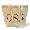 Atacado do Fabricante em Estoque Sacola de Lona Lisa para Pintura Manual Graffiti, Bolsa de Ombro, Bolsa de Lona com Logo