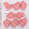 Mini Moldes para Galletas de Dibujos Animados Sanrio Hogareños Moldes de Sandía Estéreo 3D Corte a Presión Horneado de Fondant Hecho a Mano