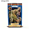 Bolsas de regalo para fiestas de huellas de perro de venta caliente transfronterizas, bolsas de regalo de recuerdo de dibujos animados de fútbol, bolsas de plástico para dulces, suministros de decoración de cumpleaños