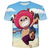 Camiseta de manga corta de comercio exterior de verano con estampado digital 3D de león y tigre para hombre y mujer, cuello redondo, moda informal holgada