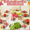 Vela Vermelha Campo Romã e Maçã Presente Personalizado Outono Ação de Graças Festa de Natal Decoração de Mesa para Casa