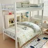 Juego de ropa de cama de tres piezas para dormitorio estudiantil, 100% algodón Clase A, estilo sábana bajera, sábana 100% algodón 90x190 para litera y funda de edredón
