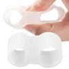 Separador de Dedo Grande de Silicone Vestível para Dedos Sobrepostos, Separador Duplo de Dedos, Protetor de Pé Duplo Furo Invisível, Tamanho Único