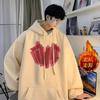 Moletom forrado de lã pesada masculino outono plus size Duffy Shuai Chao marca jaqueta com capuz primavera e outono estilo americano retrô roupas de rua