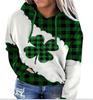 Calle Irlandesa 2022. Sudaderas con capucha para hombre y mujer del Día de San Patricio, Jerséis deportivos holgados, Manga larga, Corte holgado