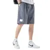 Pantalones cortos de seda helada para hombre, pantalones finos de verano, pantalones cortos casuales de cinco puntos para uso al aire libre, deportes de playa, corte holgado, pantalones cortos extragrandes
