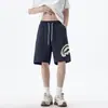 Shorts de Retazos Estilo High Street Americano con Boca de Tiburón para Hombre, Pantalones Casuales de Verano de Corte Holgado de Cinco Puntos, Pantalones Deportivos Casuales de Pierna Recta