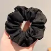 Goma para el pelo de cuadros morados estilo Zhang Lusi para mujer, Goma para el pelo de alta gama estilo coreano, Accesorio para el pelo grande