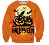 Suéter Divertido de Halloween con Elementos de Dibujos Animados para Hombres y Mujeres Transfronterizo, Suéter Festivo, Tops con Estampado 3D de Terror para Niños