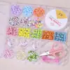 Conjunto de Acessórios Populares DIY para Miçangas Transfronteiriças Resina Miçangas Pequenas Materiais para Pulseira Colar Educacional Infantil Joias