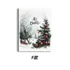 Pintura Decorativa Temática de Natal da Amazon, Árvore de Natal com Flocos de Neve, Elementos de Rena, Sala de Estar, Quarto, Pintura de Pendurar com Atmosfera Festiva