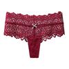 Ropa interior sexy de cintura media para mujer, bragas de encaje de alta gama para mujer, tanga, bóxer, pantalones de Amazon, talla grande