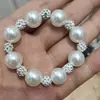 Estilo Coreano Elegante Versátil Argola de Cabelo com Pedras Strass e Contas Pulseira Gravata Alta Elasticidade Parte de Trás da Cabeça Rabo de Cavalo Baixo Mecha Acessórios de Cabelo